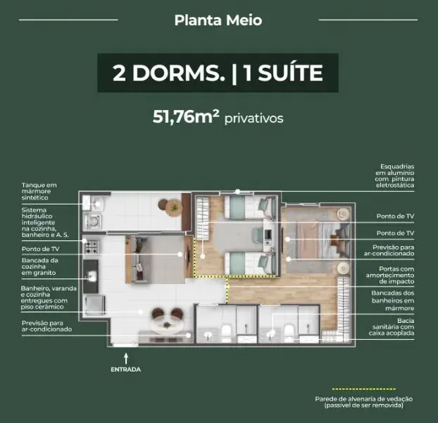 PLANTA 51m²