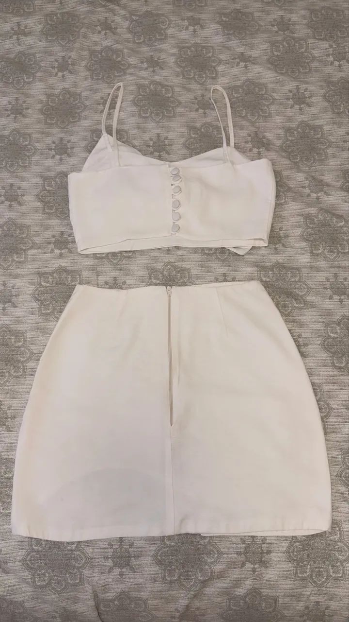 Conjunto branco com brilho - Foto 2