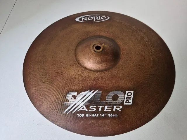 PAR PRATOS HI HAT ORION SOLO PRO MASTER de BRONZE 14