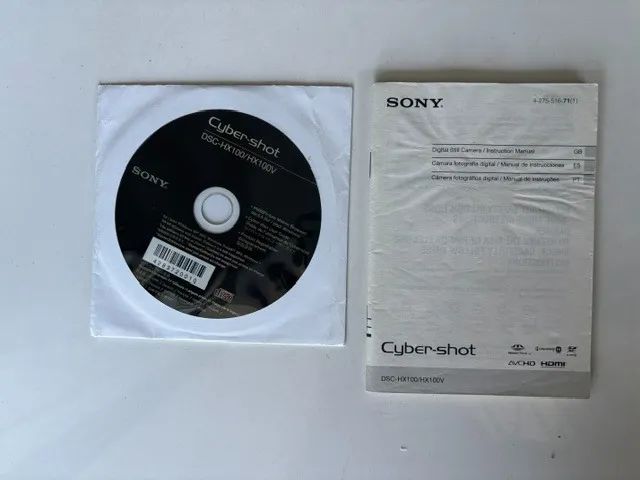 Camera Sony HX-100v, lente Zeiss, Zoom Dig 30X, Opt 10X, Full HD