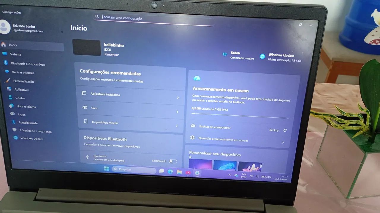 Notebook Lenovo 8 gb ram e 238 GB SSD  - Foto 3