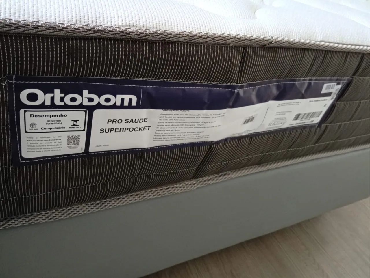 CAMA BOX + COLCHÃO ORTOBOM SUPERPOCKET - Foto 3