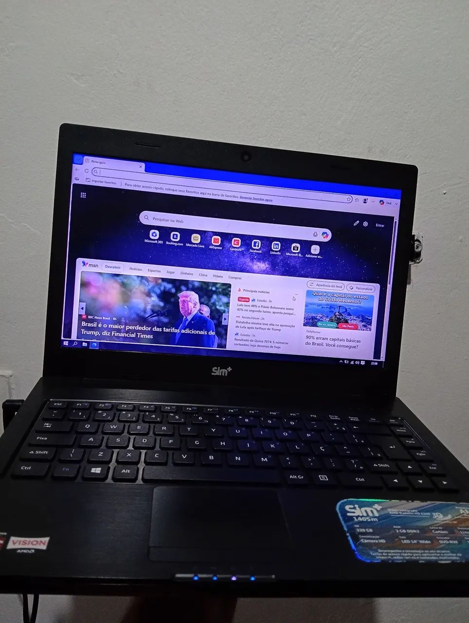 Notebook POSITIVO. AMD. Dual Core. 4 GB de memória. DDR3. Funcionando perfeitamente   - Foto 3