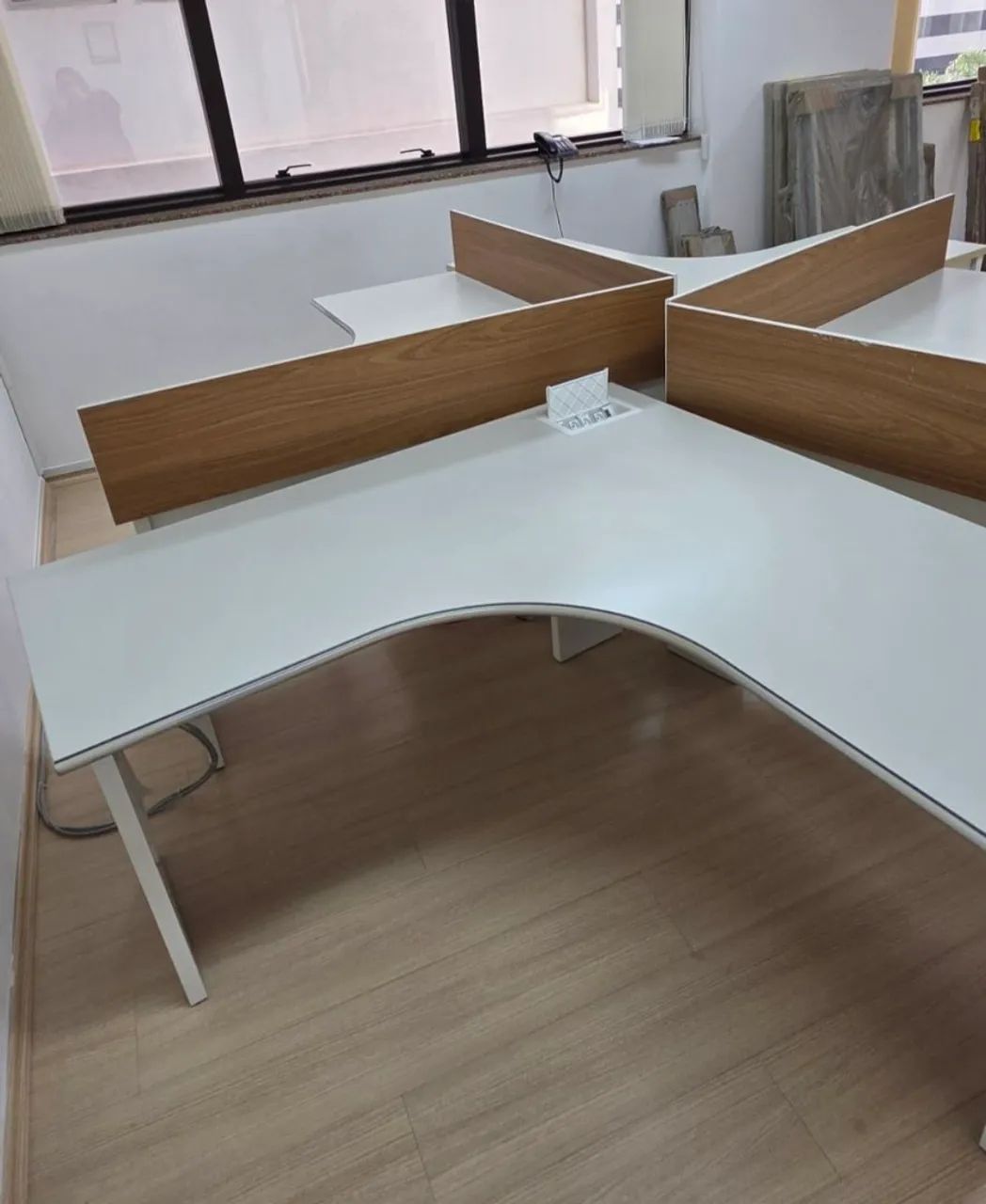 Conjunto 4 mesas de escritório - Foto 2