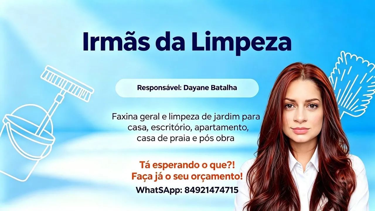 Limpeza geral com qualidade é com as irmãs.