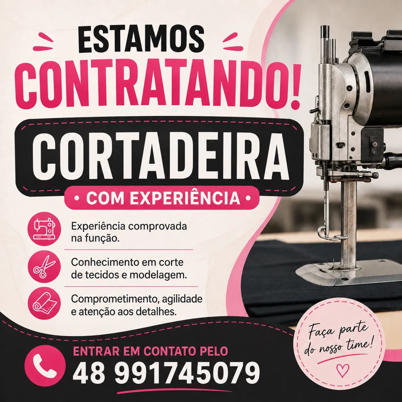 Vaga Cortadeira ou cortador 