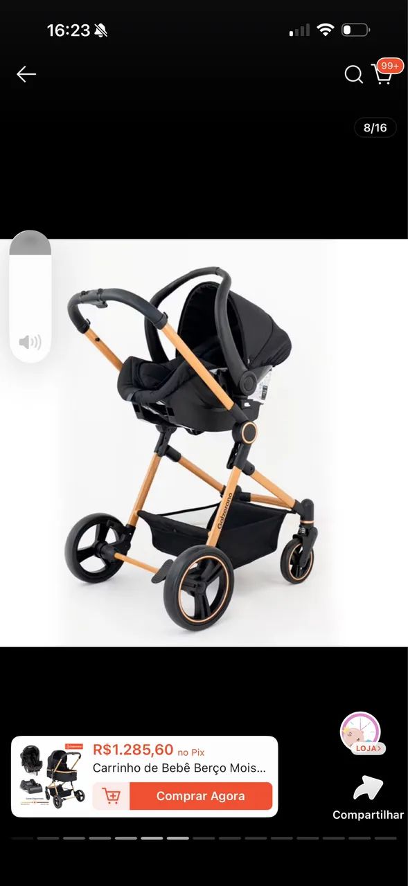 Vende-se carrinho / bebê conforto  - Foto 2