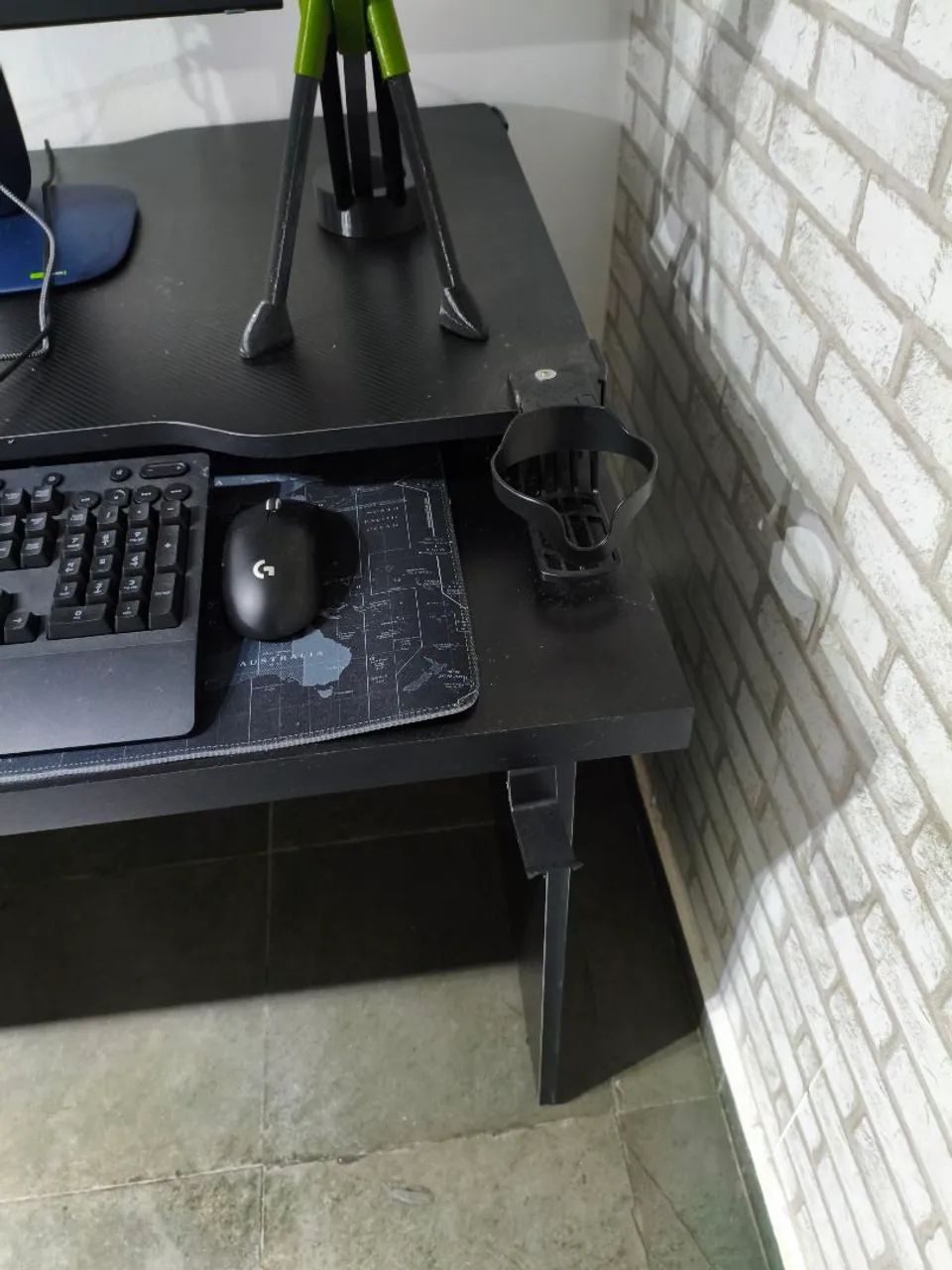 MESA GAMER PC - ESCRITÓRIO - PRETO MDF  - Foto 4