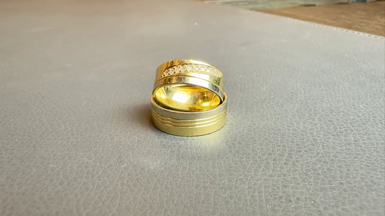 Alianças em ouro 18k - Foto 3