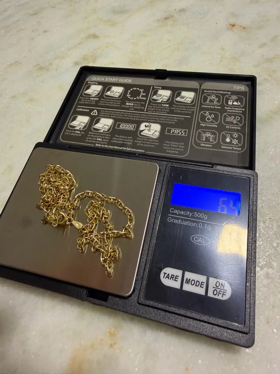 Corrente piastrine ouro 18k - Foto 3