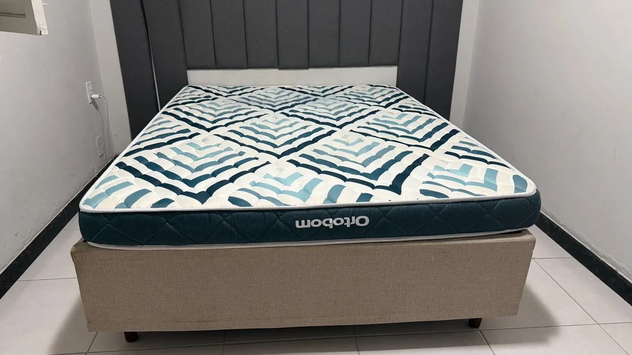 Cama Box + colchão ortobom - Foto 4