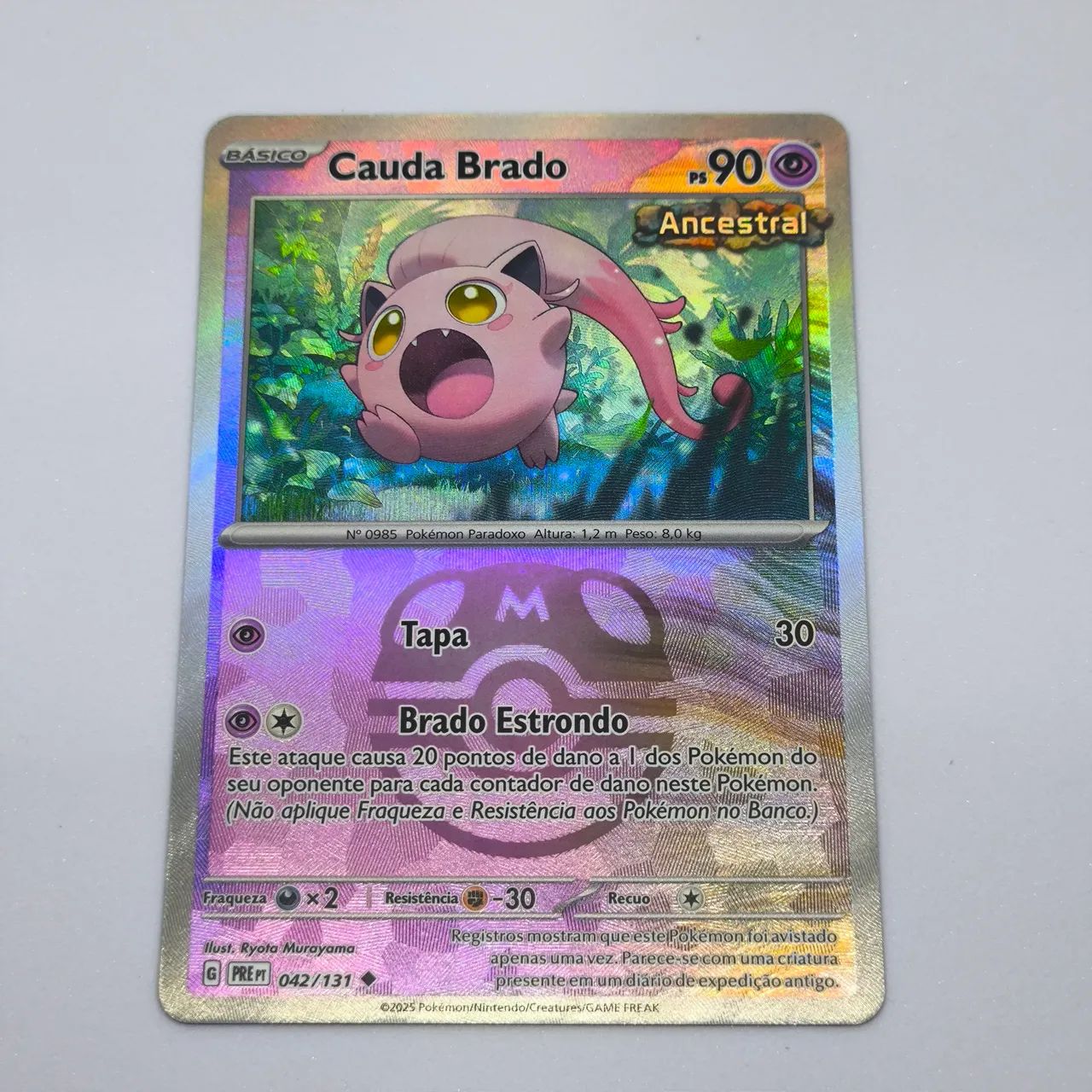Pokémon Cauda Brado 042/131 | Master Ball Foil | Evoluções Prismáticas