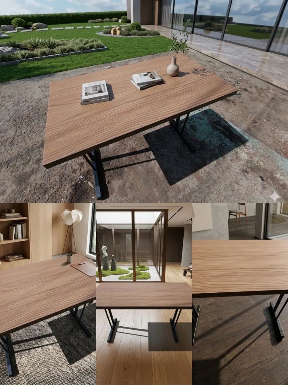 Mês reta sem gaveta 120x60 Entregamos com frete  - Foto 2