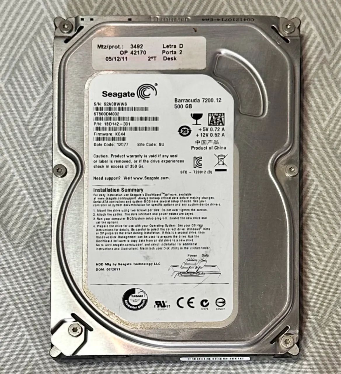 HD Seagate 500GB