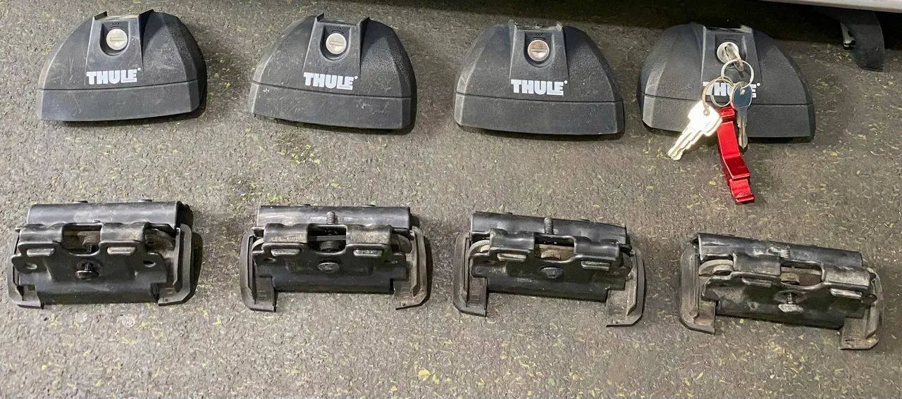 Suporte Barras Rack Teto Thule Rapid System 753000 ou 409 - Foto 5