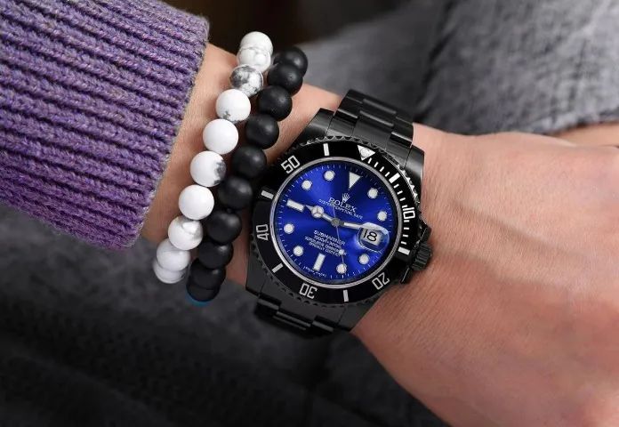  Relógio Submariner Custom Black & Blue - Automático Premium (preço desapego) 