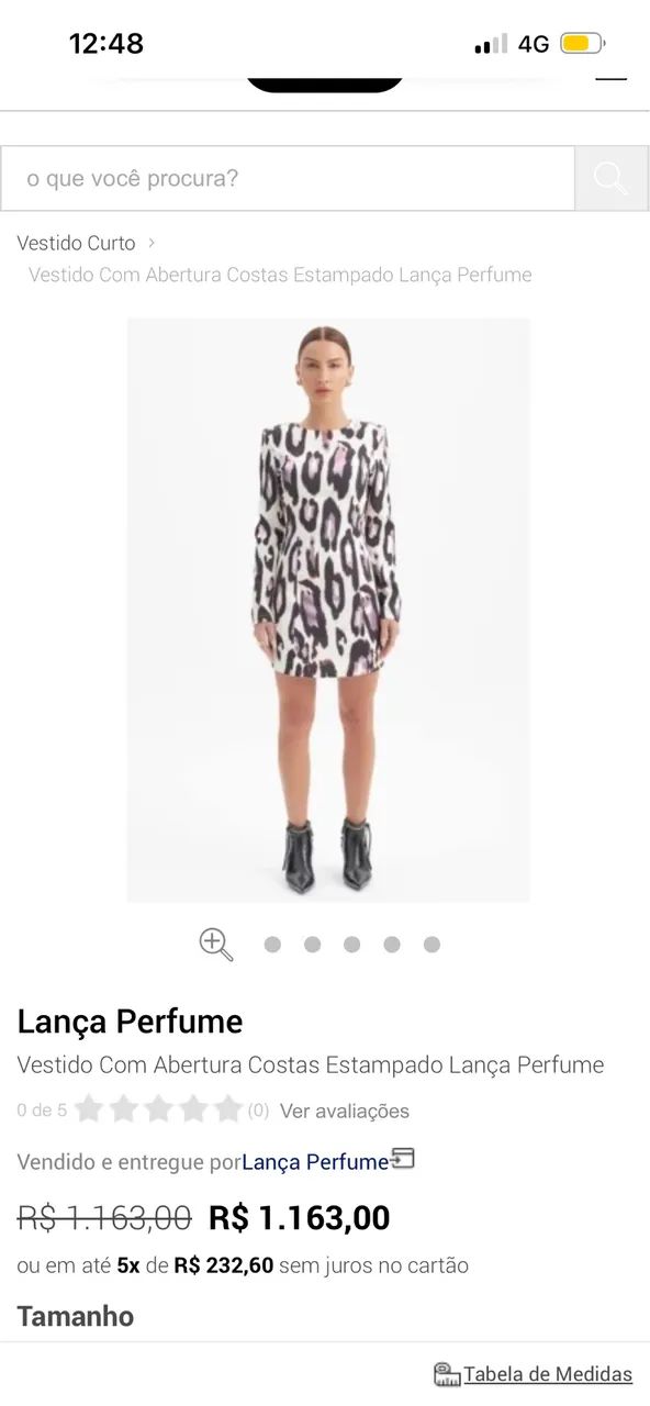Vestido lança perfume 