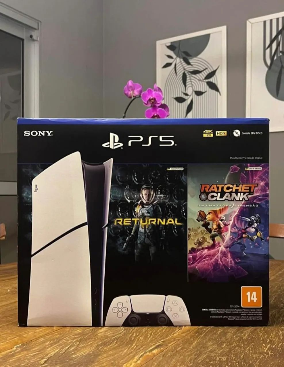 PS5 SLIM 1TB NOVINHO COM NOTA FISCAL - Foto 3