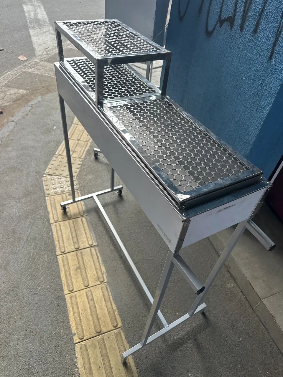 Churrasqueira de espetinho de inox 
