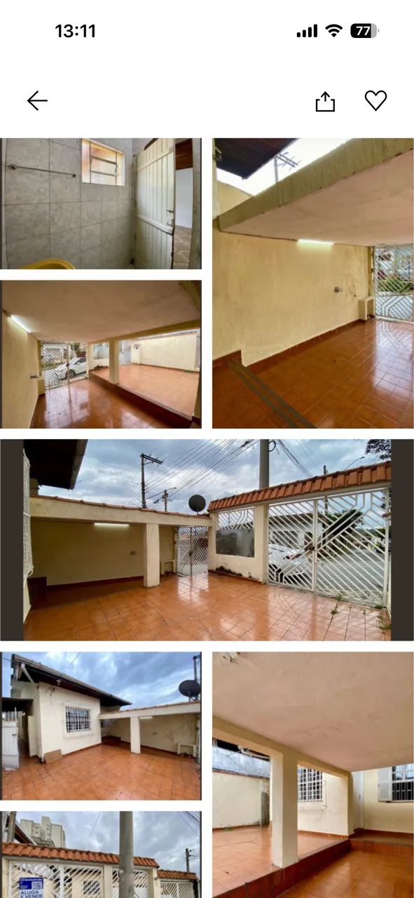ALUGA SE CASA TÉRREA  NA VILA ROSÁLIA