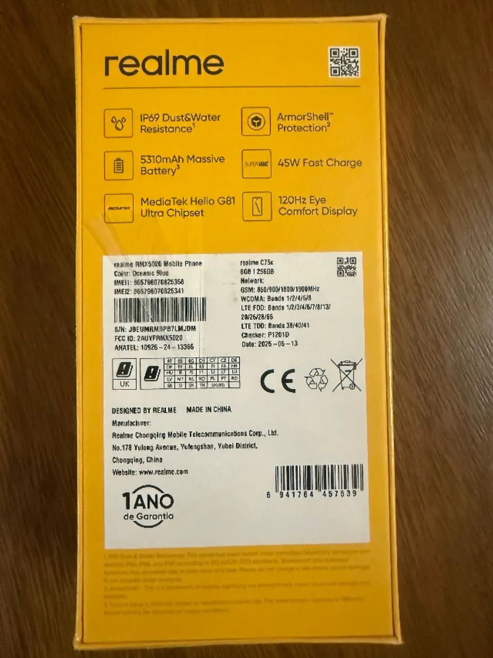 CELULAR REALME C75X - NFC - 256GB - Foto 2