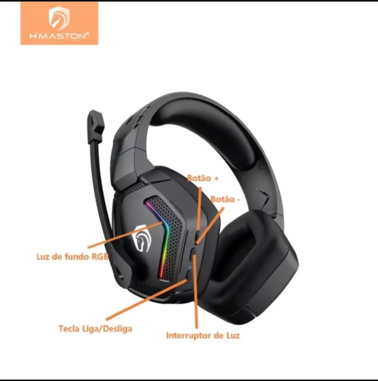 Headset Gamer com RGB - Foto 5