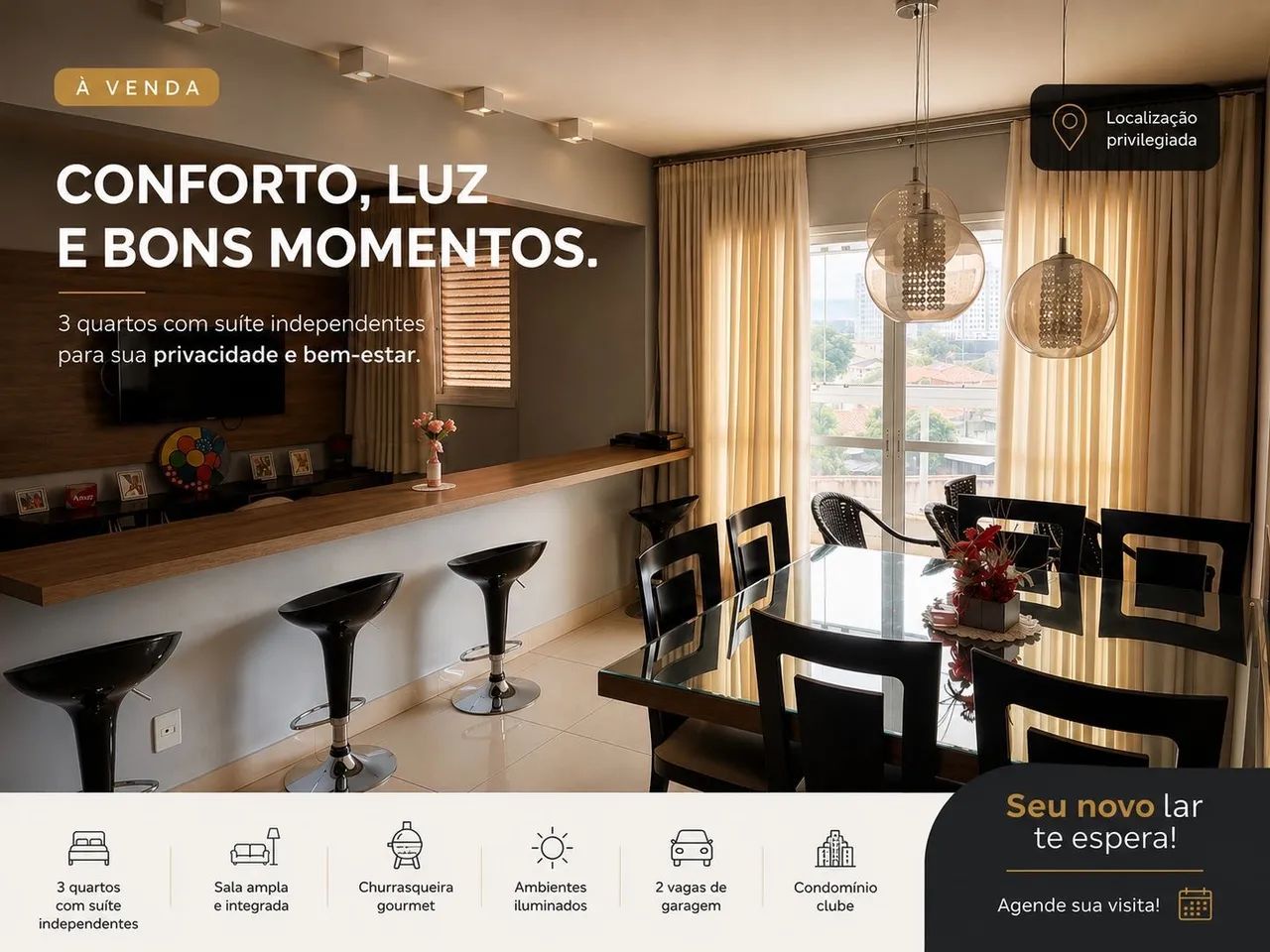 Apartamento 3 Suítes Plenas | Invent Max | Sol Nascente | 108m² 