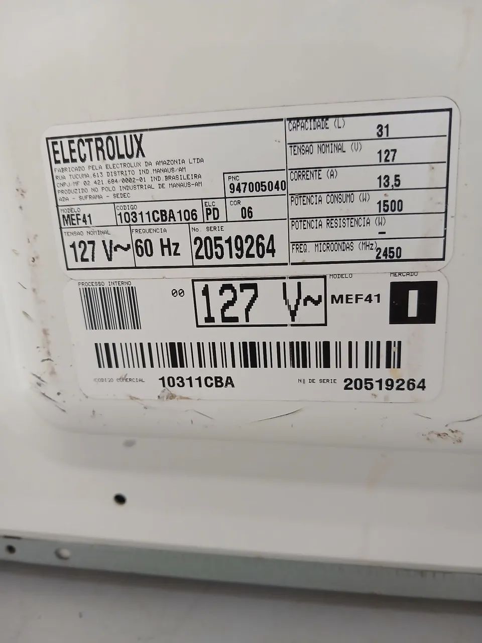 Microondas Electrolux MEF41 31L 127V FUNCIONANDO TUDO PERFEITAMENTE! - Foto 5