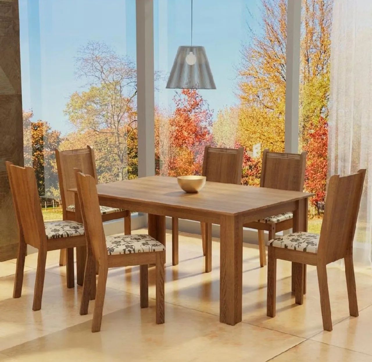 Conjunto Sala de Jantar com 6 Cadeiras