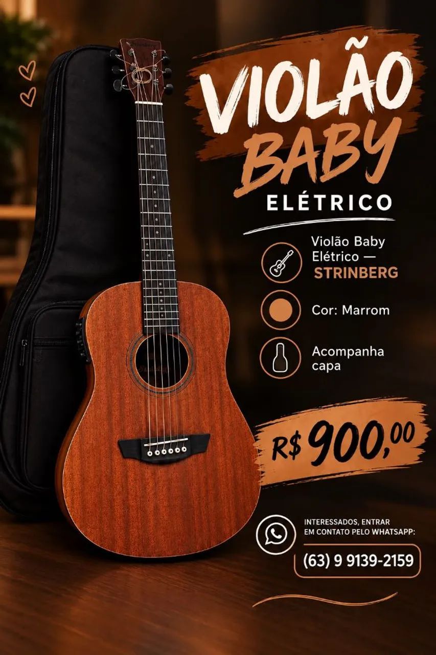 Vende-se um violão baby 