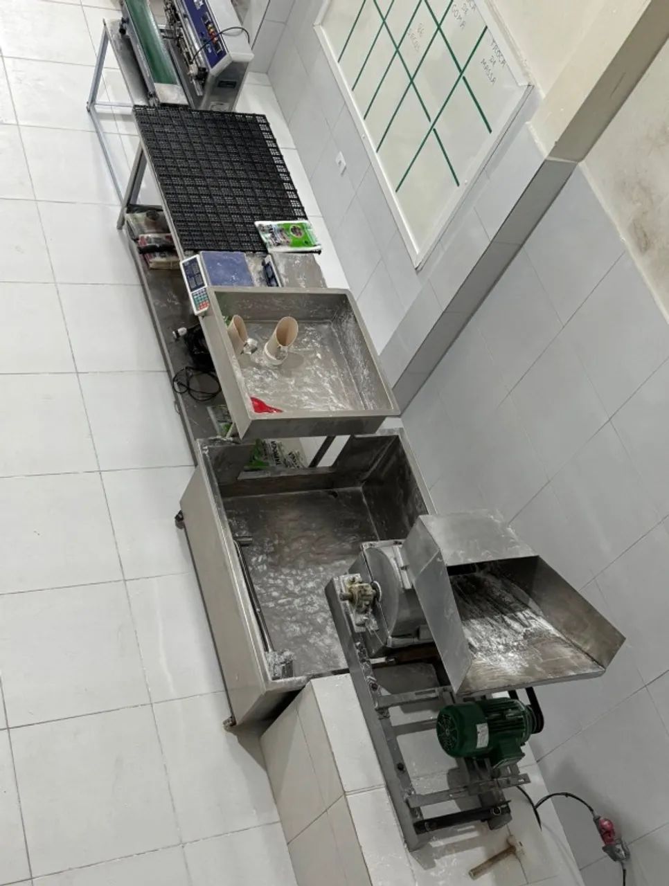 Linha da produção manual para goma de tapioca