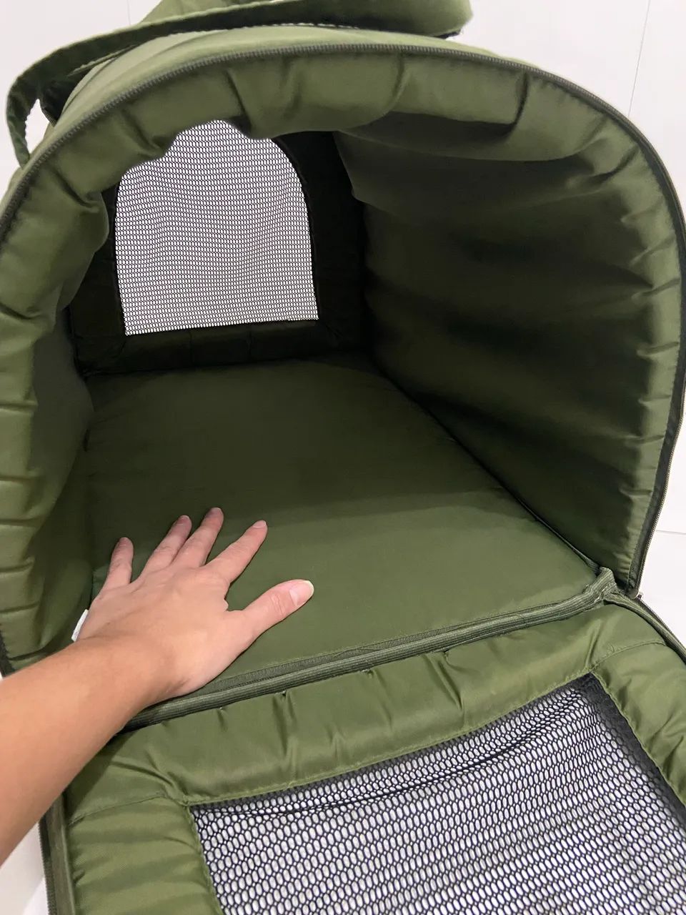 Bolsa de transporte Luxo Bichinho Chic Verde - Foto 3