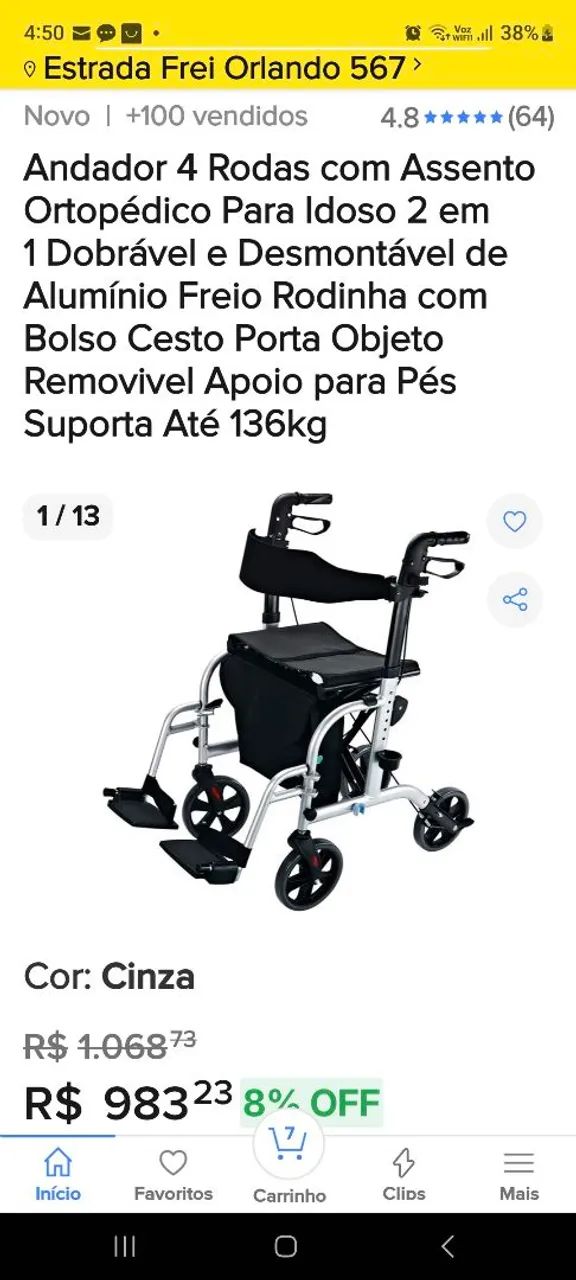 Cadeira de Rodas e Andador