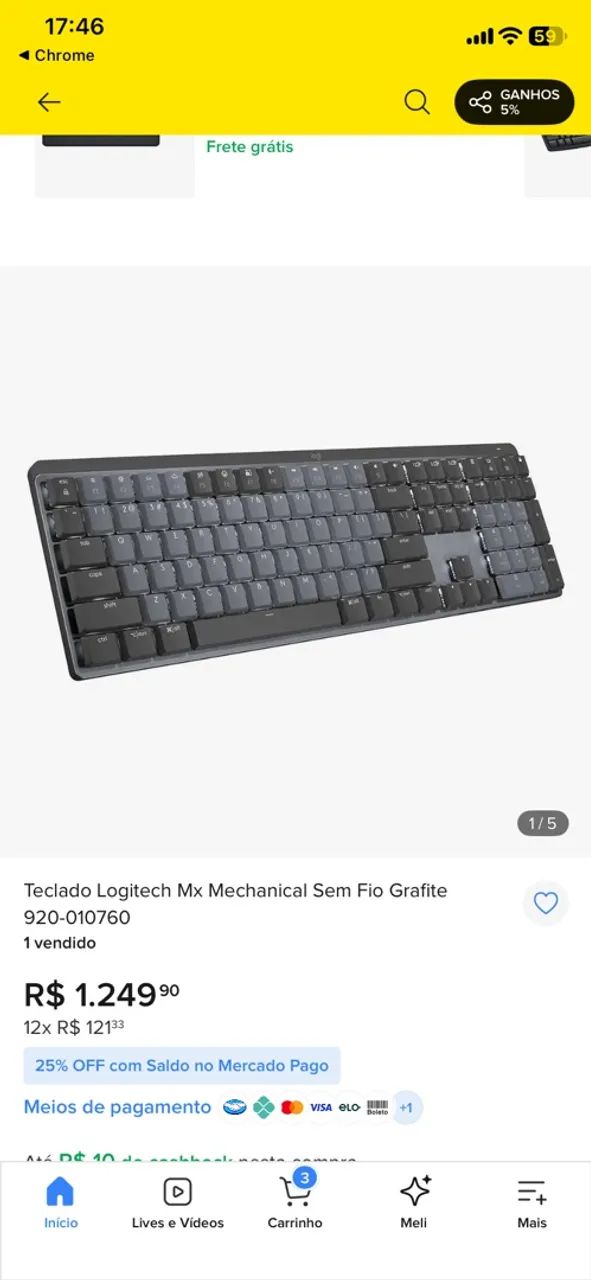 Teclado mx mechanical logitech - Foto 3