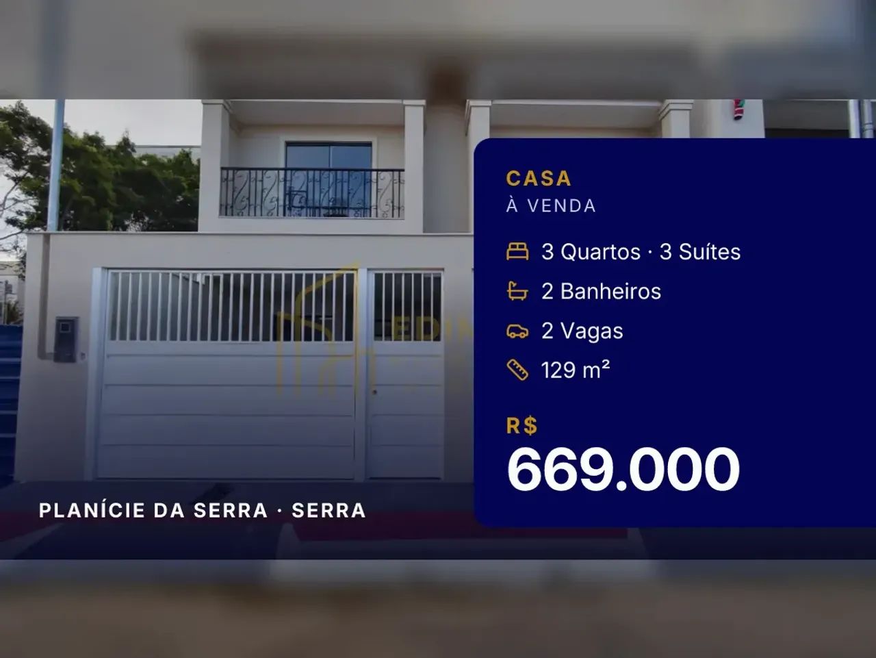 Casa com Espaço Gourmet e 3 Suítes em Planície da Serra  Pronta para Morar!