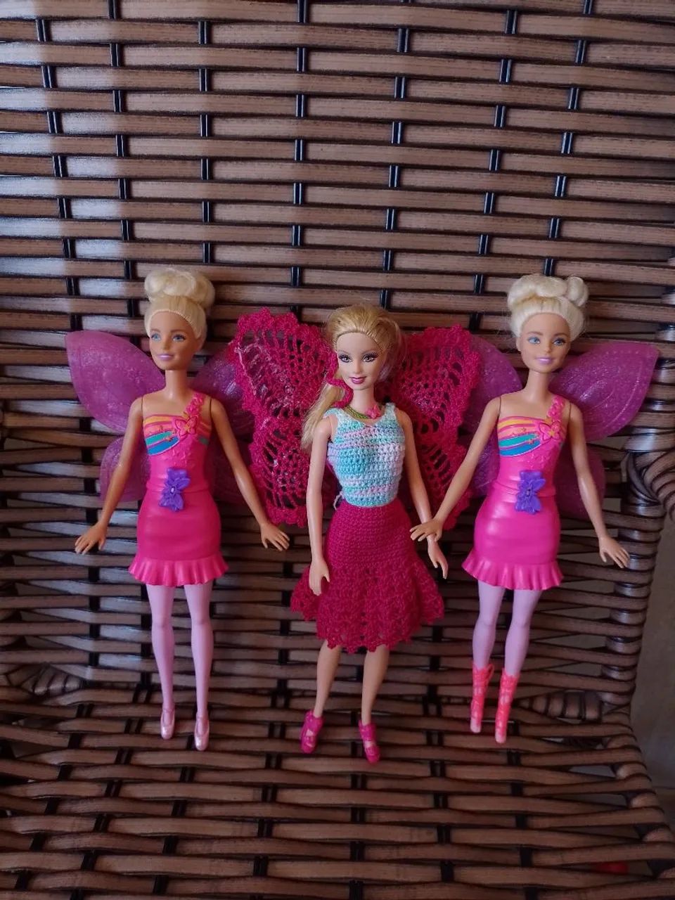 Bonecas Barbies asas borboletas