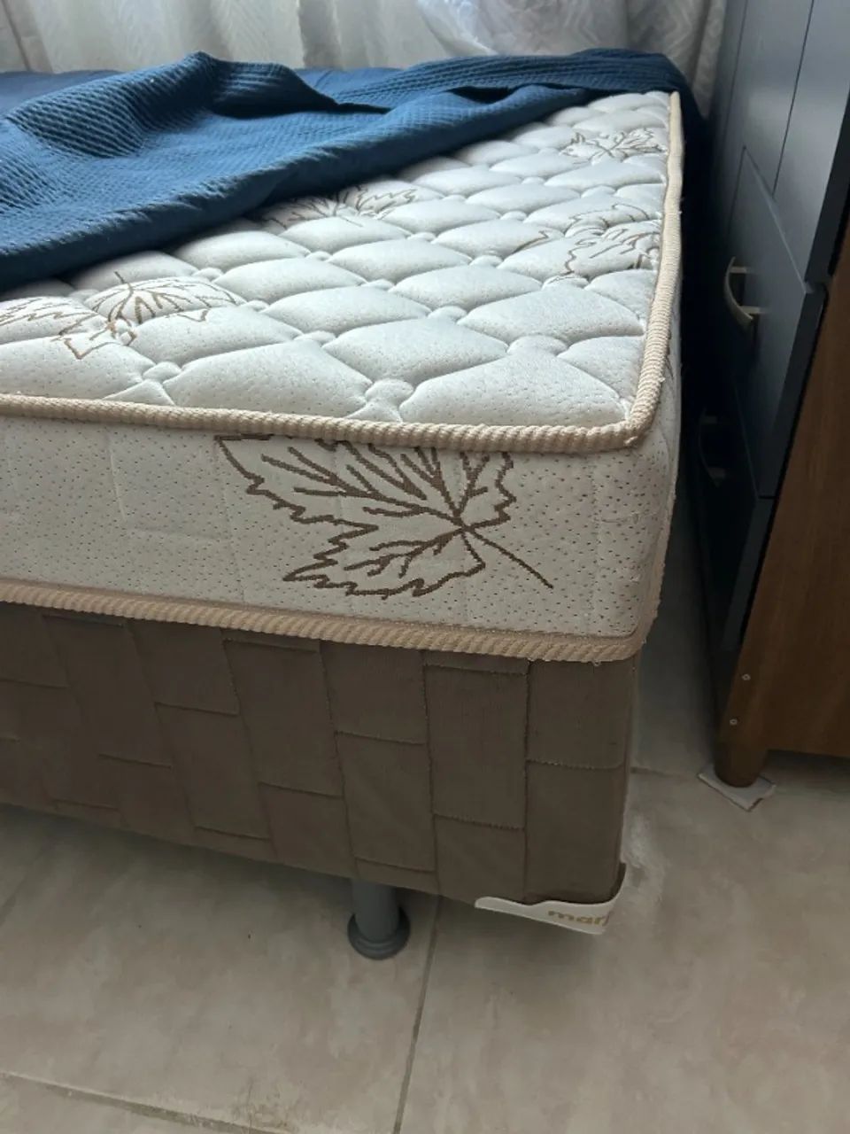 Cama Box Casal Marjom Jasmim - Foto 2
