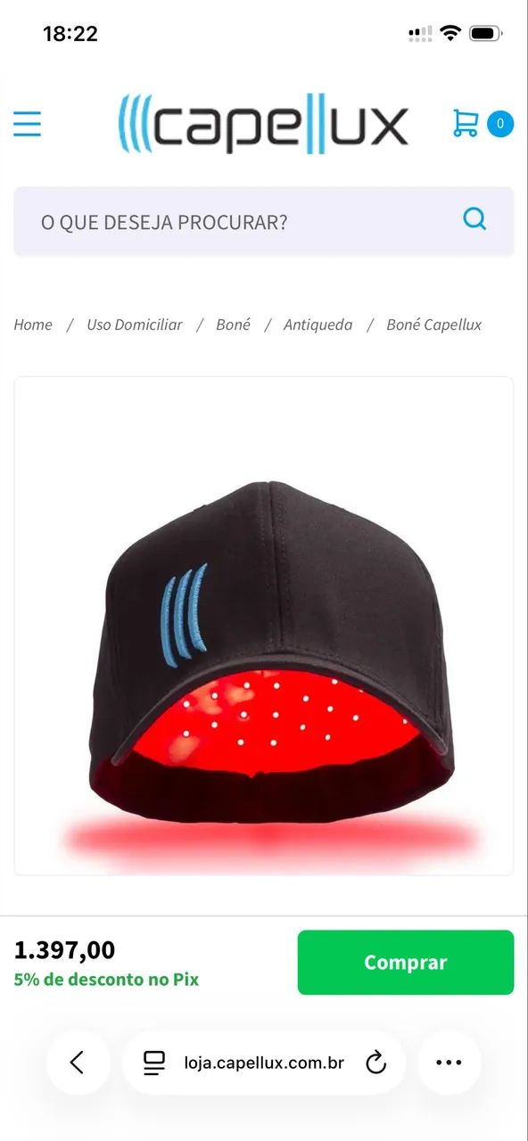 Boné Capellux (usado) - Foto 2