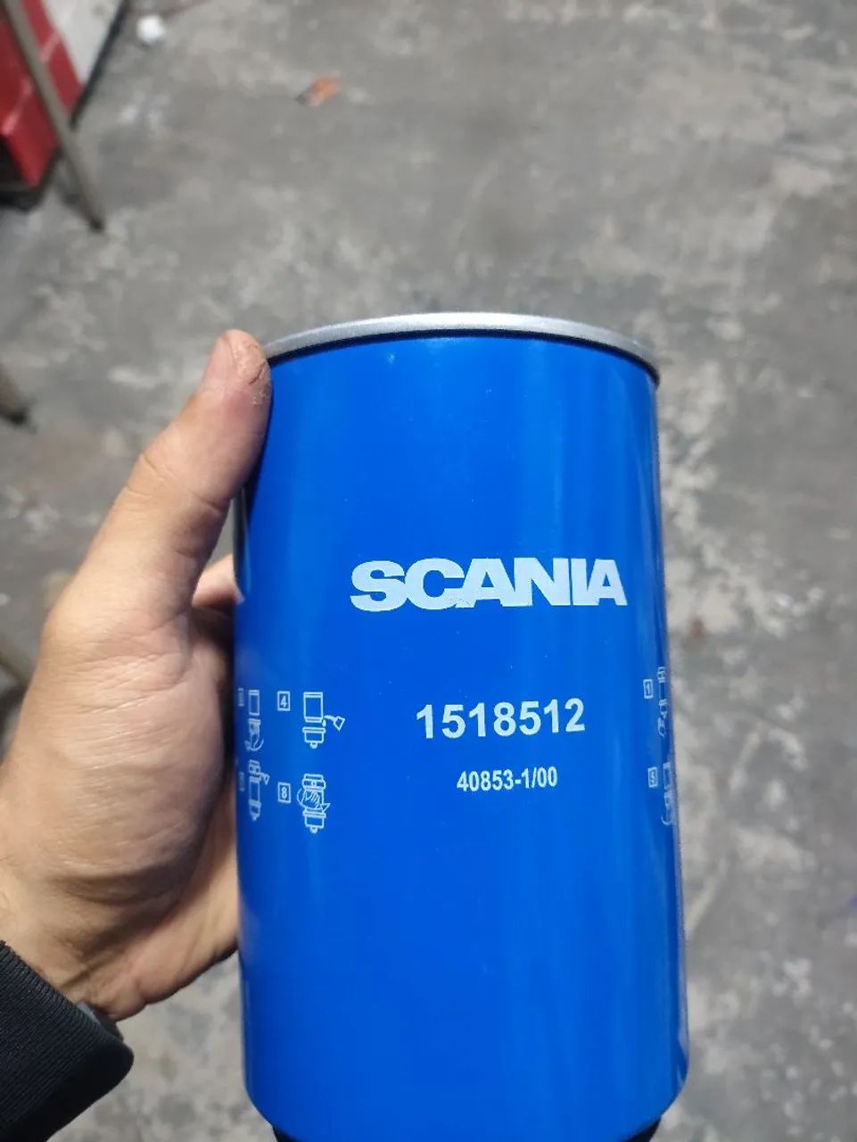 Filtro de ar e óleo Scania 