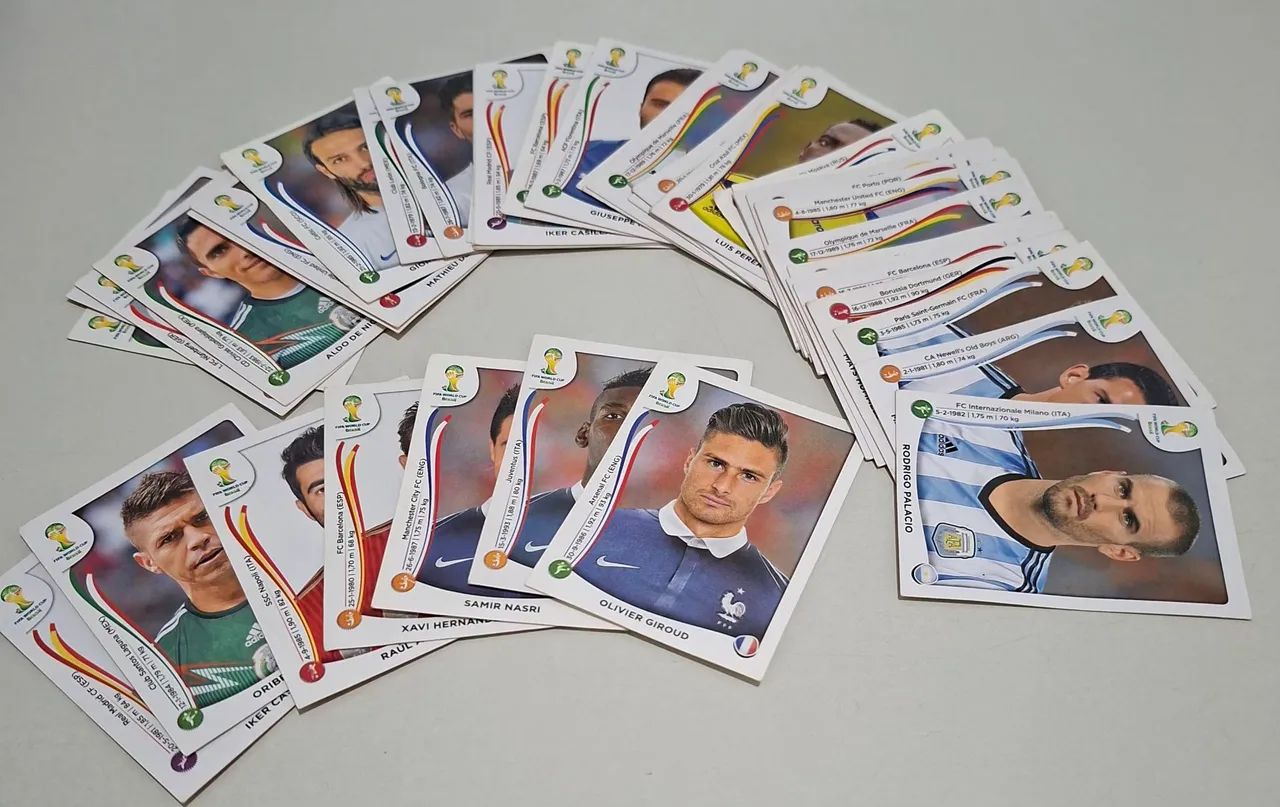 Figurinhas Panini Copa do mundo 2014 