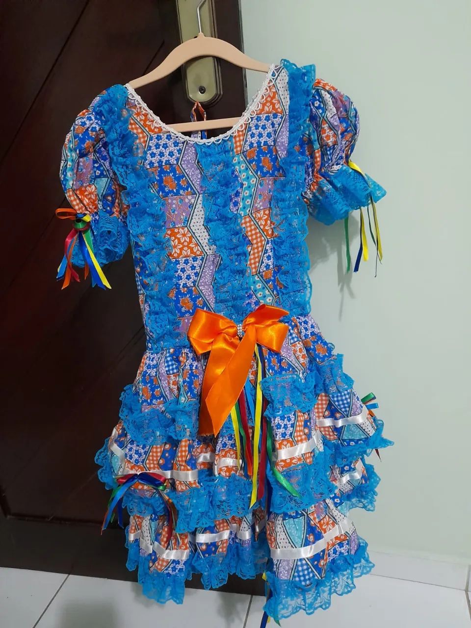 Vestido Junino + acessórios - 6 anos - Foto 2