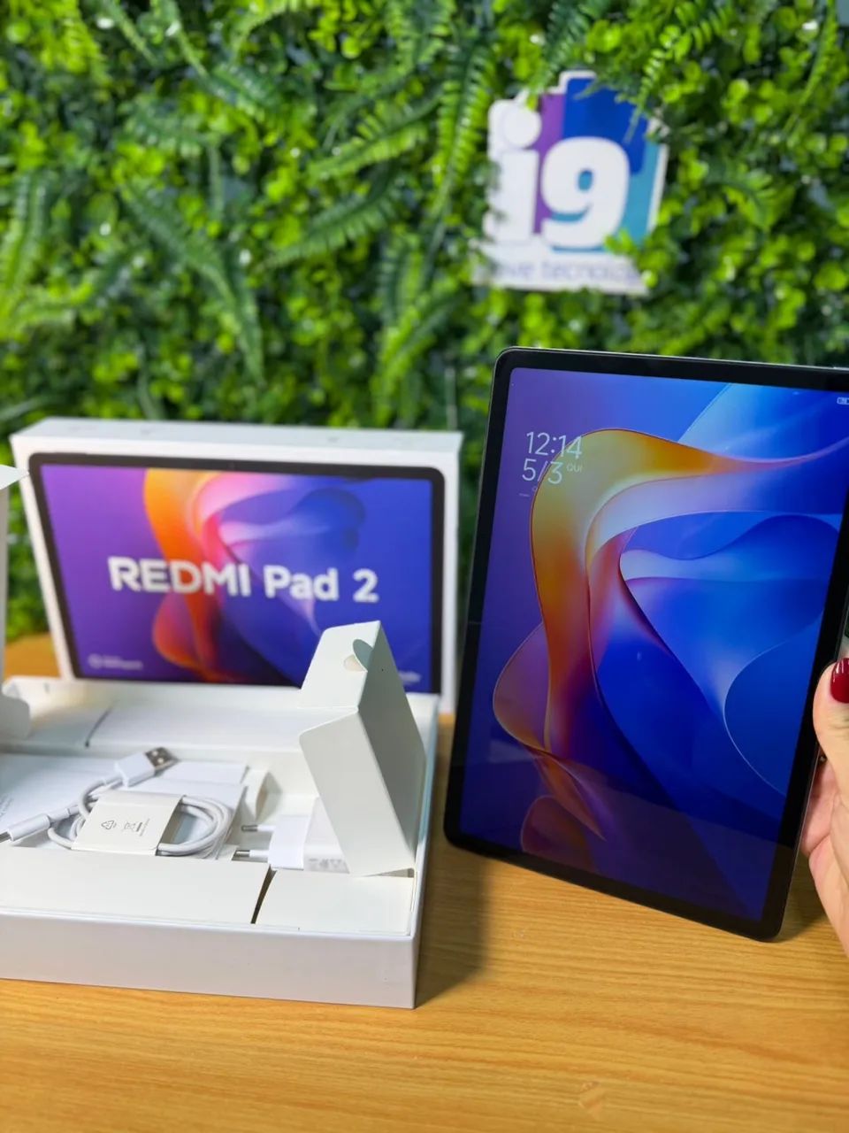 TABLET REDMI PAD 2 MINT GREEN 256Gb COMPLETO IMPECÁVEL 