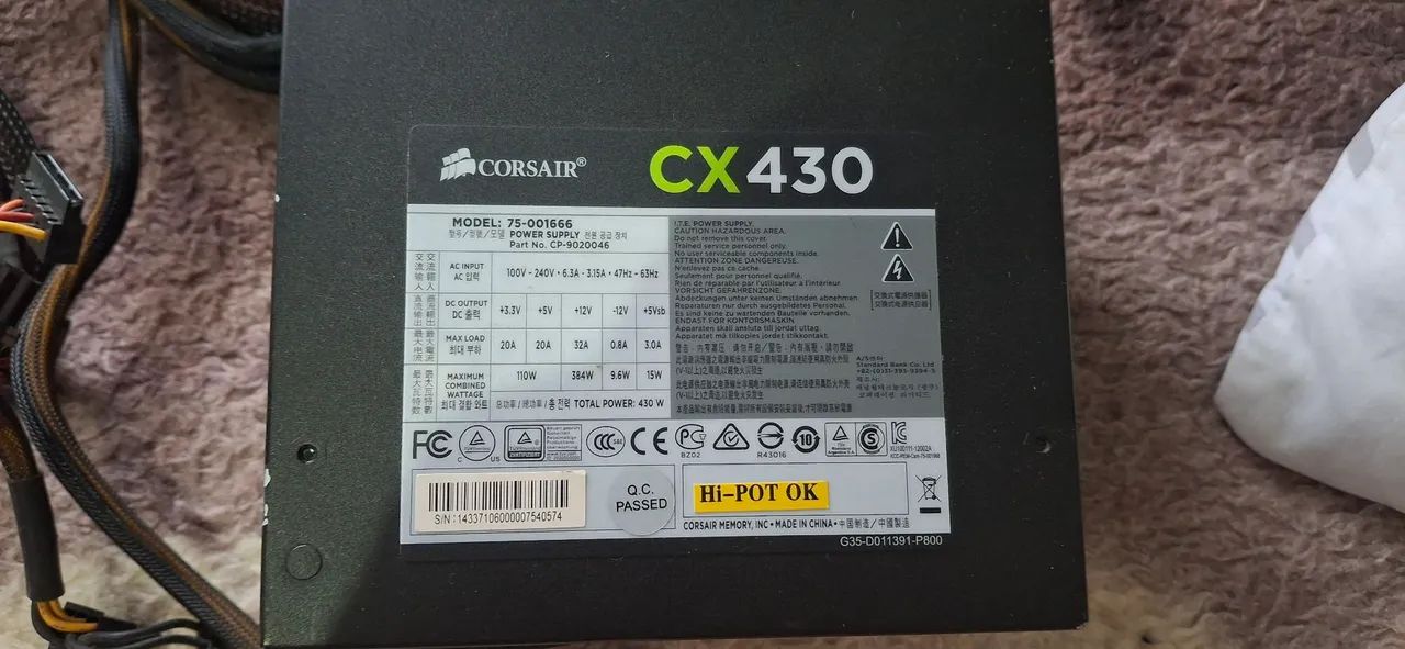 Fonte Corsair CX430 - Foto 2