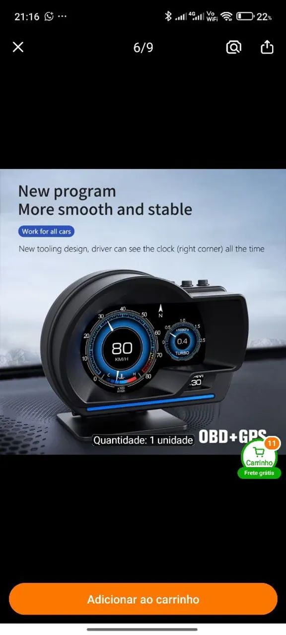 Scanner Hud odb2 universal para carro  - Foto 3
