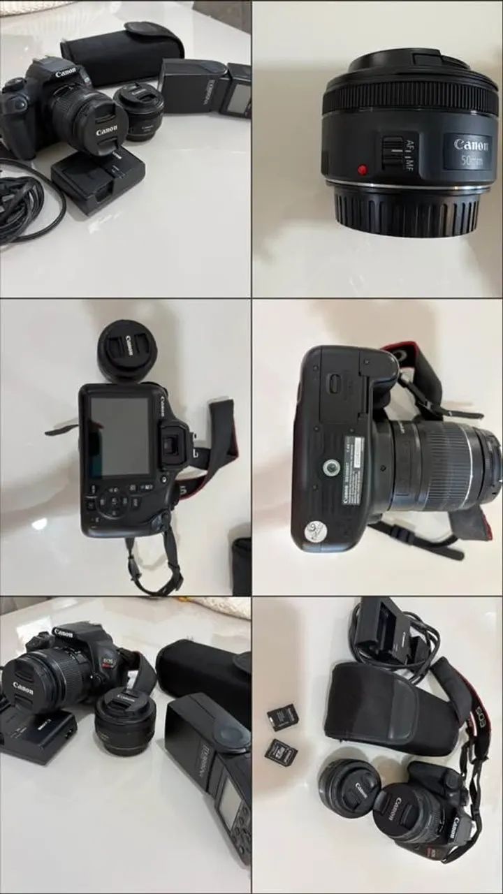 VENDO KIT FOTOGRÁFICO CANON Rebel T6 COMPLETO - Foto 2