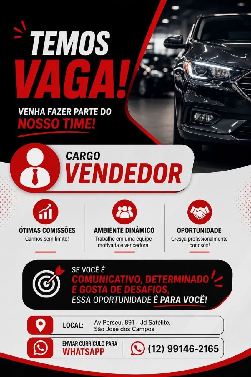 OPORTUNIDADE DE EMPREGO