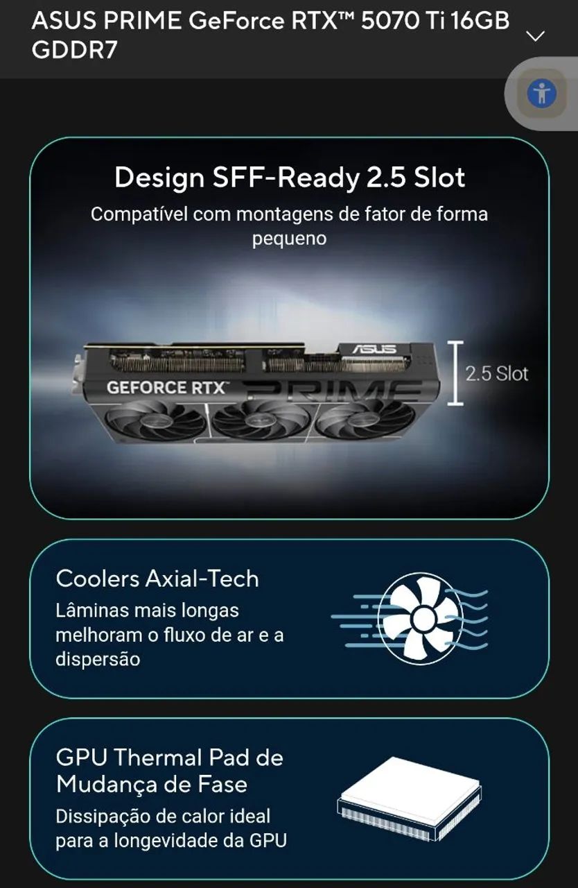RTX 5070 TI ASUS PRIME OC - Foto 3