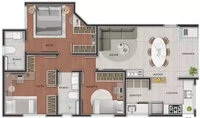 PLANTA 71m²