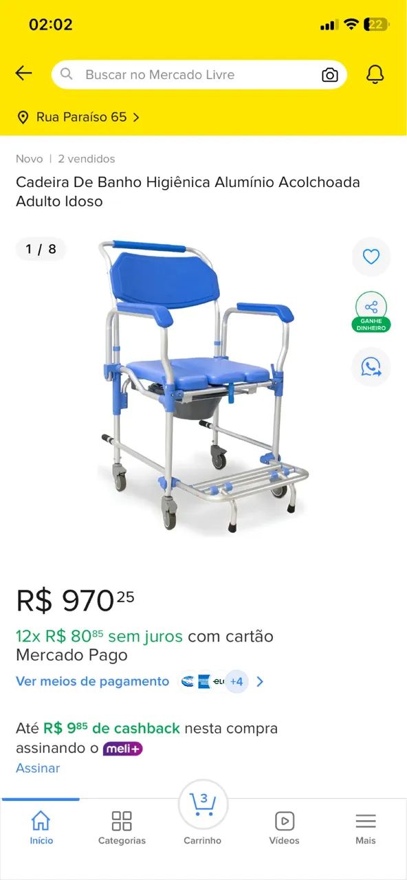 Cadeira higiênica para banho - Foto 6
