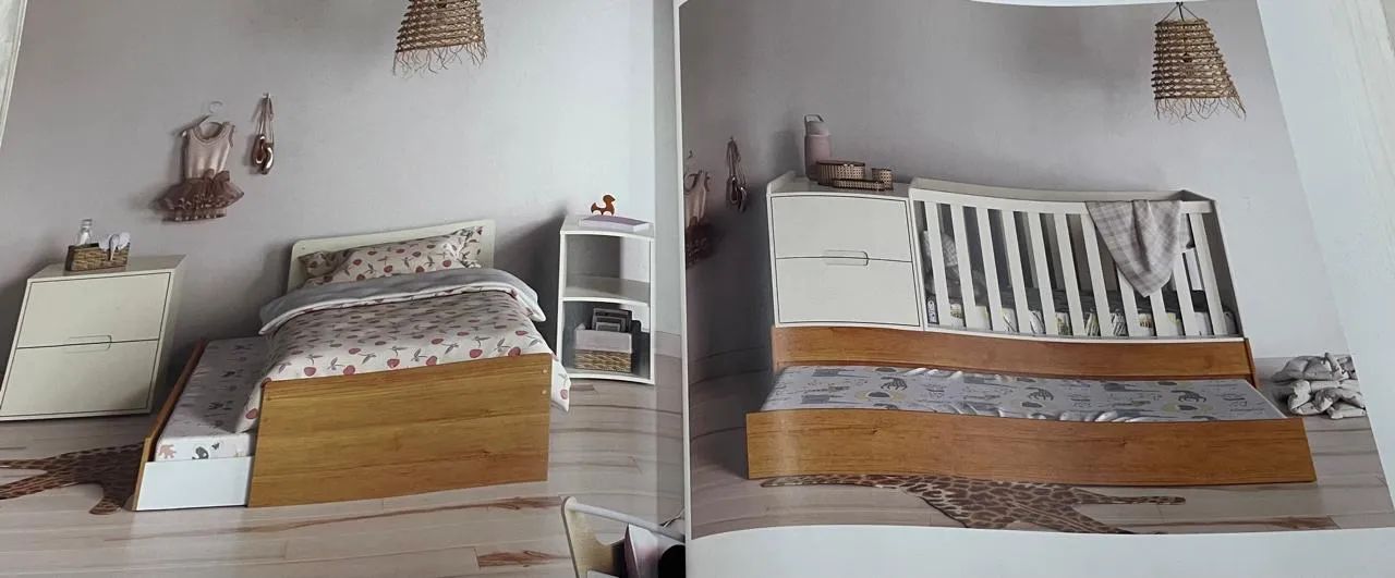 Conjunto Berço Bi/Cama e guarda-roupa - Foto 3